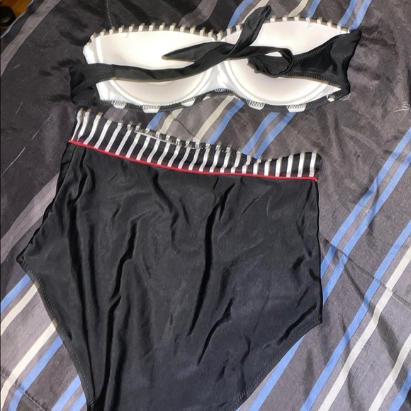 Polka dot high waisted bikini size M NWOT - Picture 2 of 6